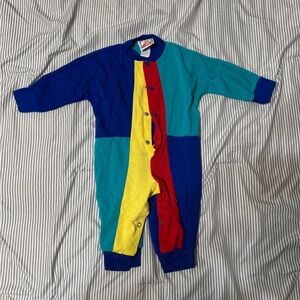 Vibrant Multicolor Kids Footie